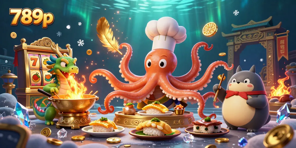 Experience thrilling wins at 789p with a vibrant casino illustration featuring dynamic characters and games.